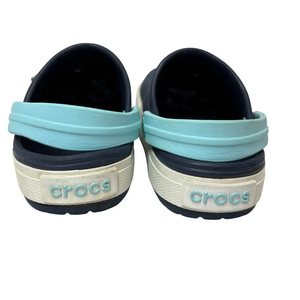 Crocs Crocband Clogs Blue Slip on Shoe‎ Water Shoe Waterproof sz 8/9 Kids